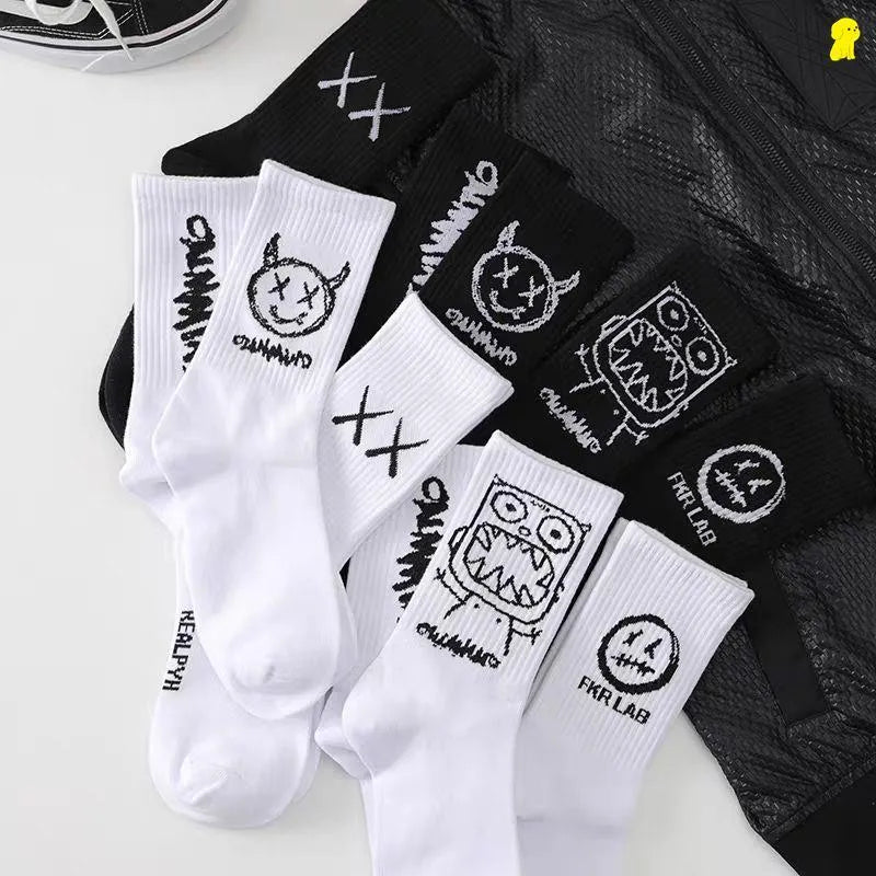 DEVIL GRIMANCE Men's Collage Socks