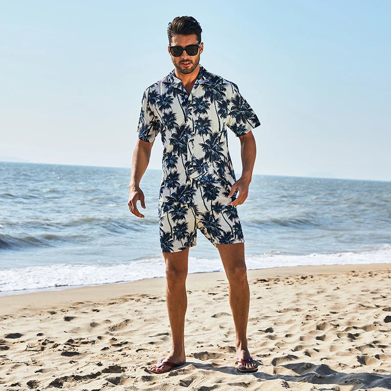 TIKALIA BEACH & SUN Men's 2 Piece Hawiian Set