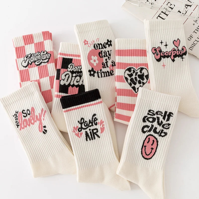 SWEET NO SENSE Women's Collage Socks