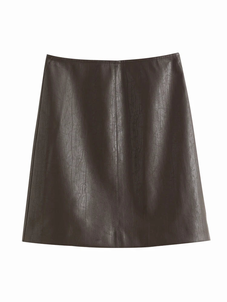 FSLE Women's Leather Skirt