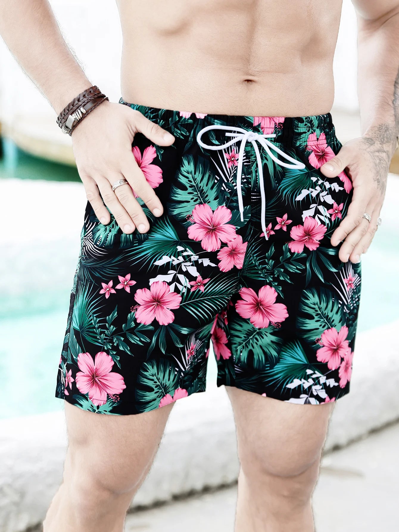 SG FLORAL Men's Beach Shorts